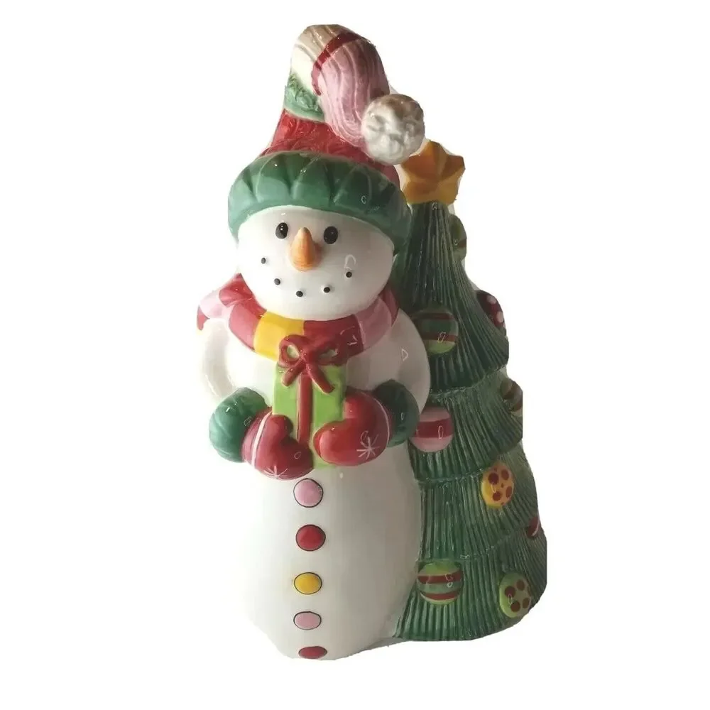 Cookie Jar Fitz & Floyd Snowflake Jake  12